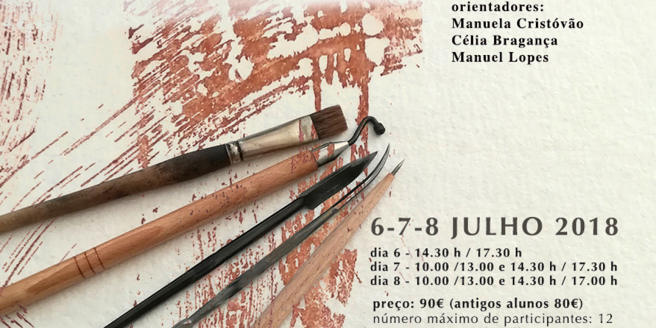 workshop de inicia&ccedil;&atilde;o &agrave; gravura