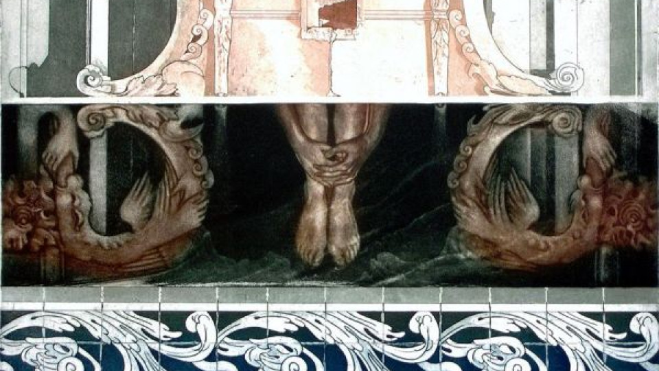 Organizar, duplicando e repetindo &middot; água-forte e água tinta &middot; 1996 &middot; 39,5 X 50,0cm