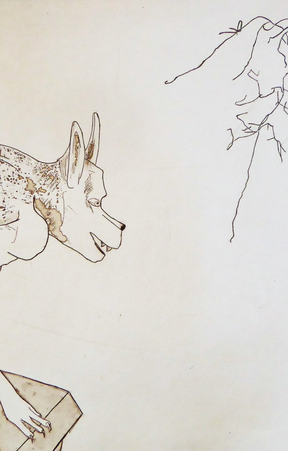 G&aacute;rgula e plan&iacute;cie vertical &middot; água forte, buril e água tinta de açúcar