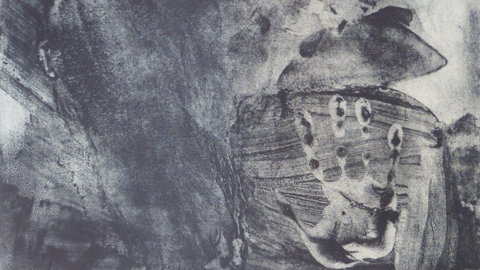 Um m&atilde;o particular &middot; alcogravura &middot; 100 x 70