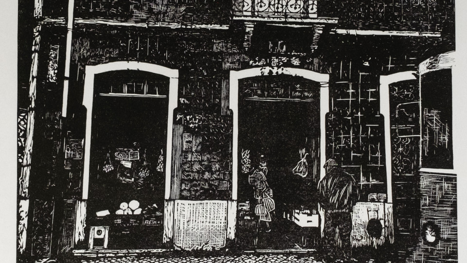 Mercearia, 42x30cm &middot; Linogravura &middot; 2022