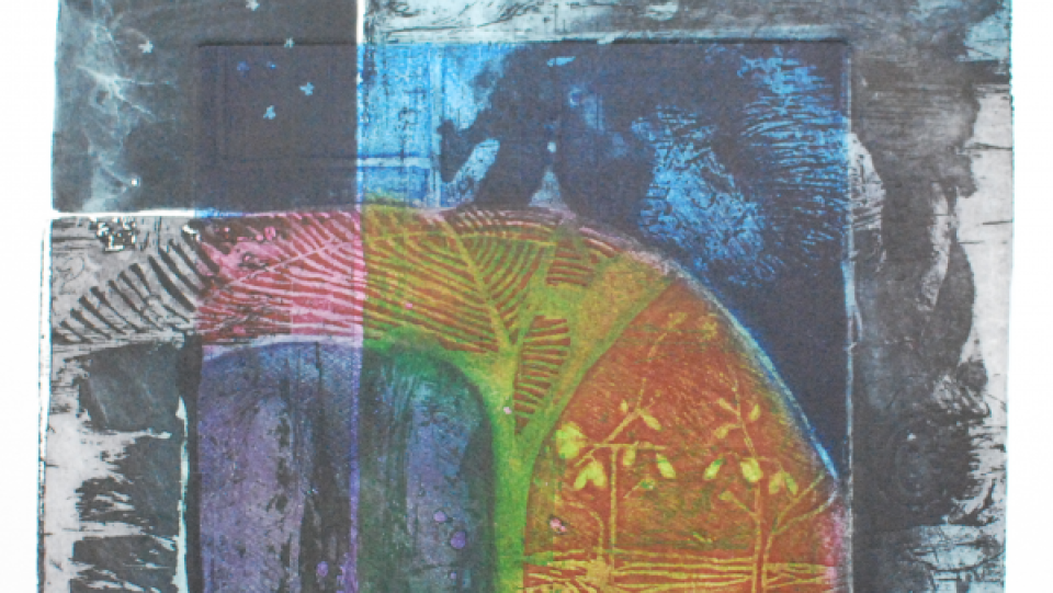 Noite &middot; água-forte, água tinta e verniz mole &middot; 2001 &middot; 24,0x29,5cm