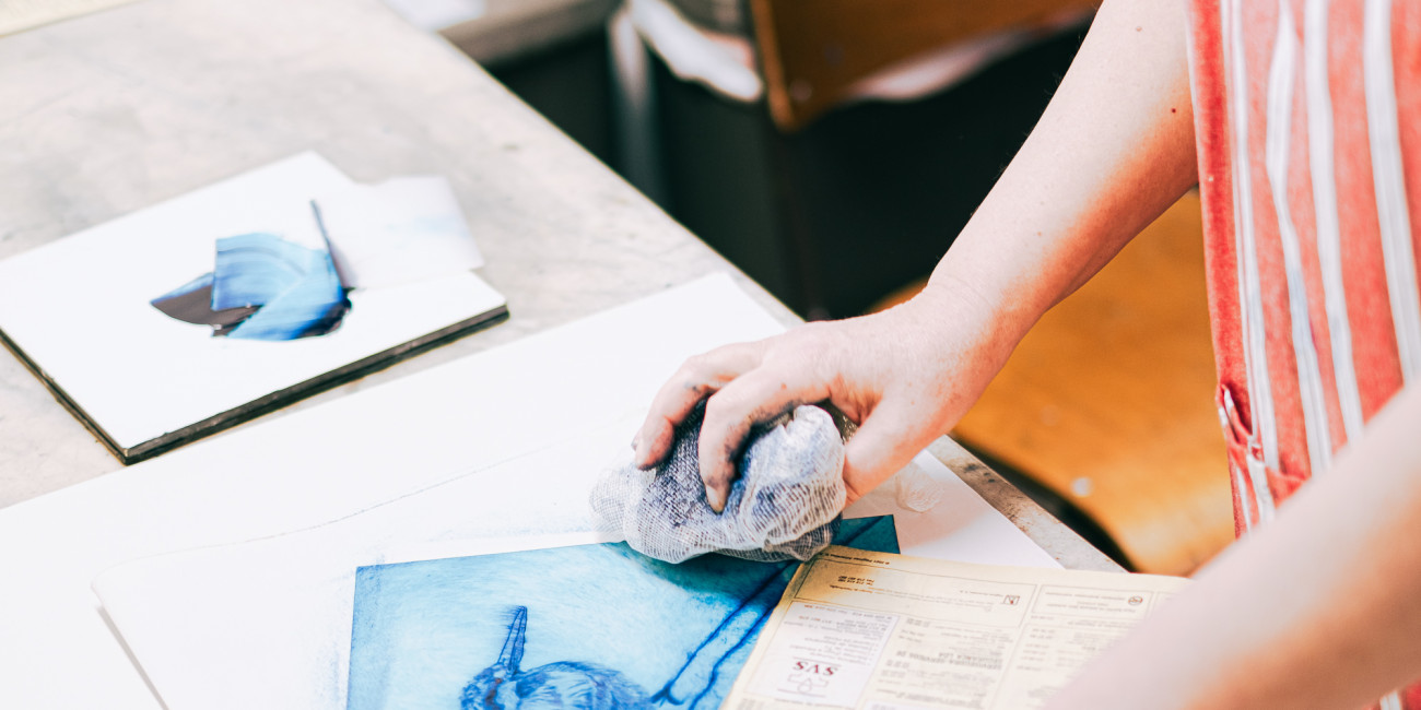 Ponta Seca sobre PVC E TETRAPAK