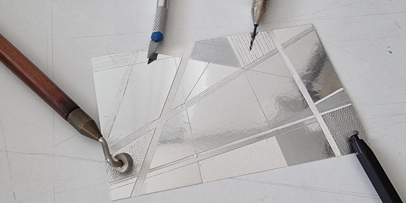 Ponta Seca sobre PVC E TETRAPAK